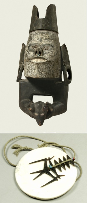 [b]Top:[/b] Collected by Alan Herbert Coltart and donated by Mrs A. H. Coltart in 1939; 1939.12.49[br][b]Bottom:[/b] Collected by and purchased from F. H. Drew of the Melanesian Mission by 1911; 1911.54.29
