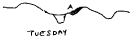 Illustration from letter marked 'Tuesday'